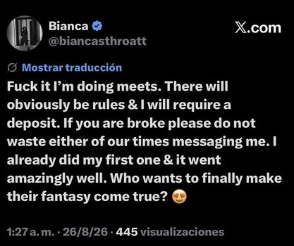 Biancasthroat